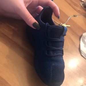 Toddler size 9 adidas tubular .. navy blue